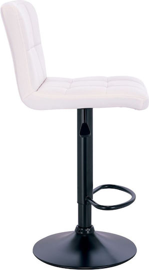 Barhocker mit Rückenlehne & Verstellbarer Höhe Beige E-00023359