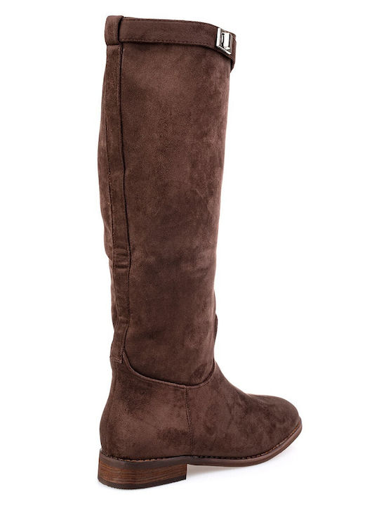 Suede Women's Boots Brown