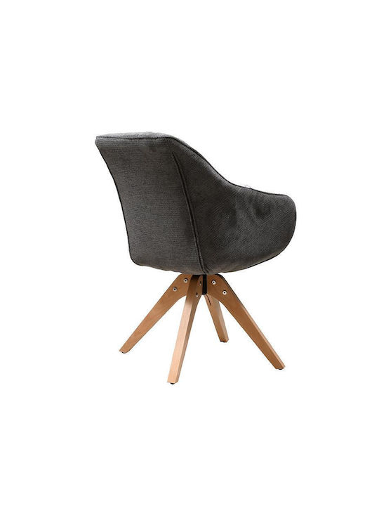 Fl23 Dining Chair With Fabric Upholstery Gray 63x58x82cm