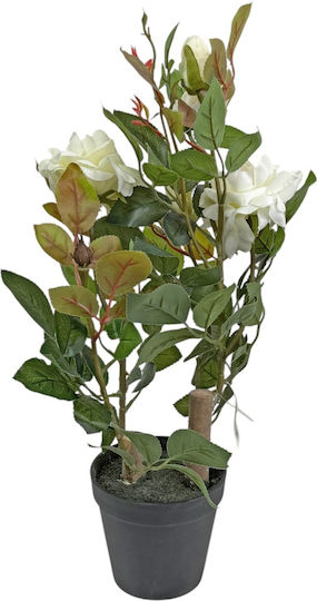 Topfpflanze Rose Kunststoff 50cm Orange 37021-50 Kode 16378 Topfpflanze Rose Kunststoff 50cm Orange 37021-50 Kode 16378