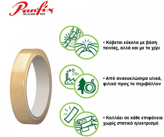 Колетна Лента 15mmx33m Прозрачна Panfix Опаковка 10 Броя