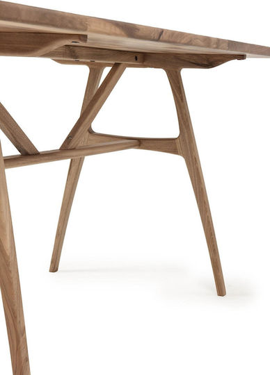 Масивна Орехова Маса Slim 150x80x74,5см (170x80x74,5см)