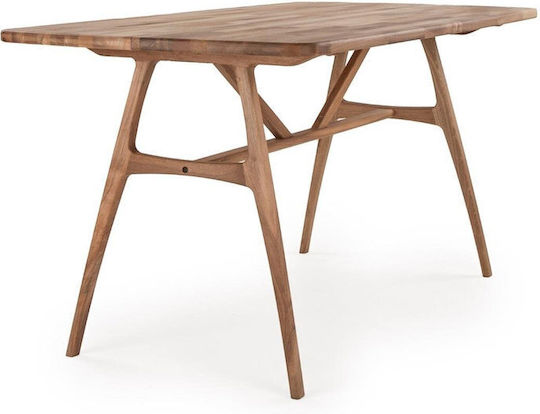 Масивна Орехова Маса Slim 150x80x74,5см (170x80x74,5см)