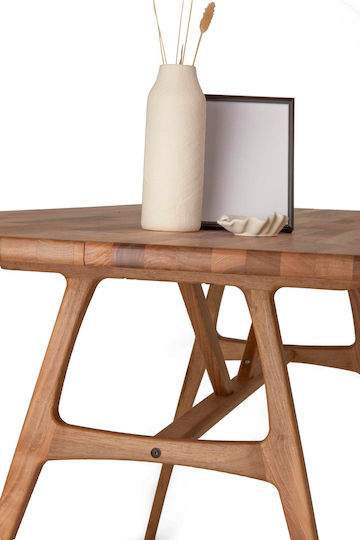 Масивна Орехова Маса Slim 150x80x74,5см (170x80x74,5см)