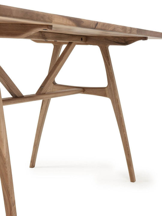 Μασίφ Τραπέζι Καρυδιάς Slim 150x80x74,5cm (150x80x74,5cm)
