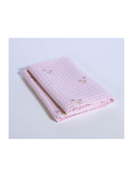 Nef-Nef Homeware Nursery Swaddling Blanket Cute & Sweet Waffle Lilac 80x110cm