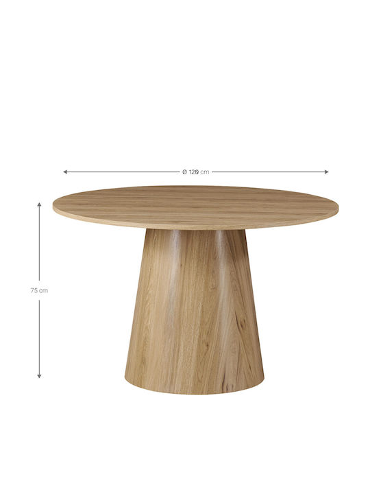 Koidern Runder Esszimmertisch Küche Holz 120x120x75cm