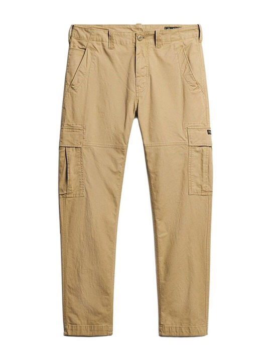 Trousers Cargo Elastic in Regular Fit Khaki