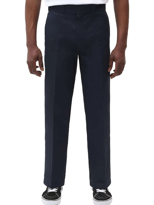 Pantalon Bărbat Chino Regular Fit Albastru Marin Închis