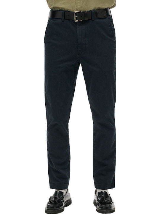 Ovin International Παντελόνι Chino Ελαστικό σε Slim Εφαρμογή Μπλε