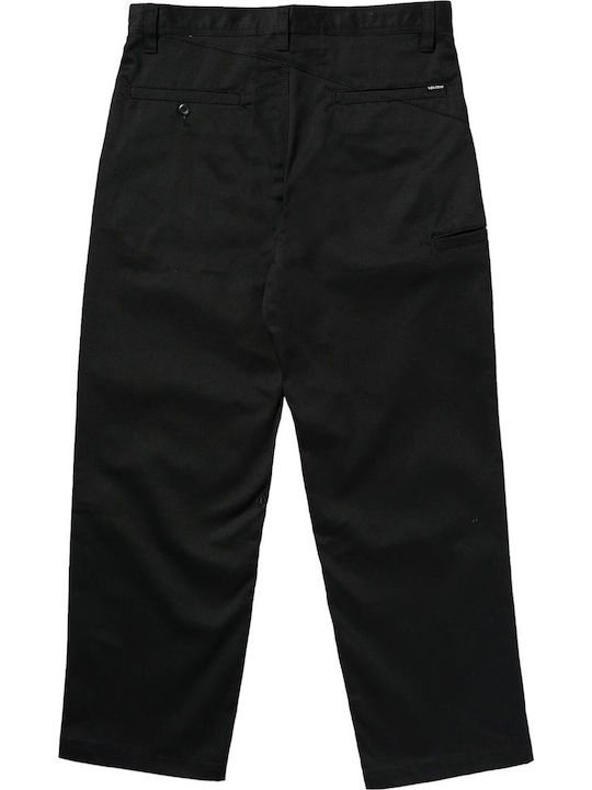 Frickin Skate Παντελόνι Chino σε Relaxed Εφαρμογή Black