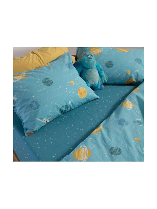 Nef-Nef Homeware Single Cotton Sheet Set This Is My Galaxy This Is My Galaxy Blue 170x260cm 3pcs