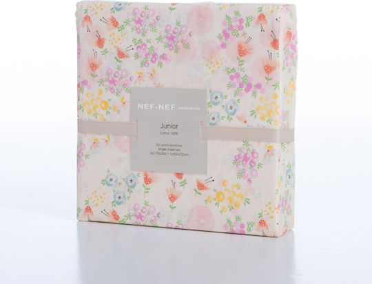 Nef-Nef Homeware Сет Спални Комплекти Единични Памучни Blossom Day L.pink 170x260cm 3бр