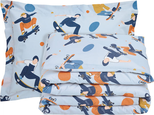 Das Home Сет Единични Памучни Сетове 4985 Grey 170x260cm 3 броя