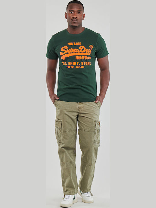 Men's Cargo Baggy Trousers Green