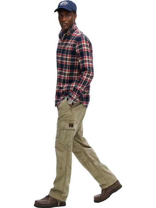 Men's Cargo Baggy Trousers Green