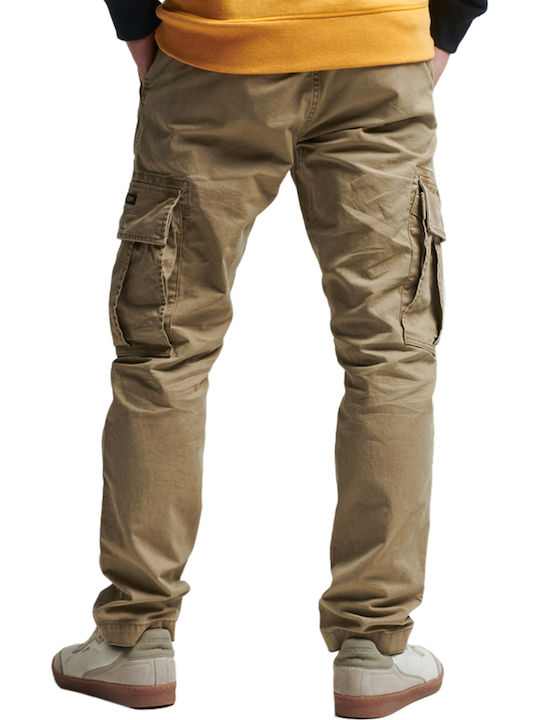 Trousers Cargo Elastic in Regular Fit Dress Beige