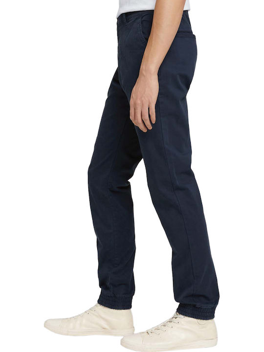Trousers Chino Elastic in Relaxed Fit Navy Blue