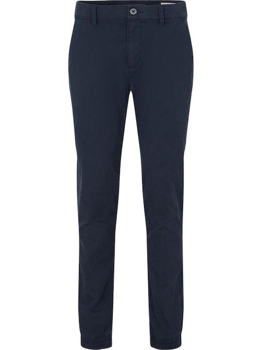 Trousers Chino Elastic in Relaxed Fit Navy Blue