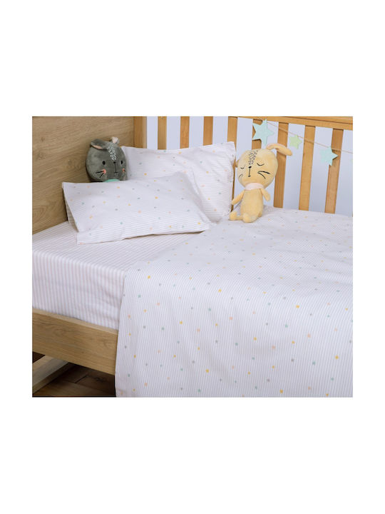 Nef-Nef Homeware Σετ Happy Λευκό 120x170εκ.