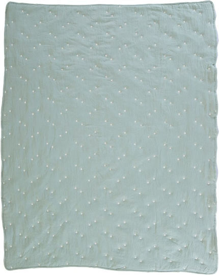 Nef-Nef Homeware Star Baby Quilt Microfiber Mint 80x110cm