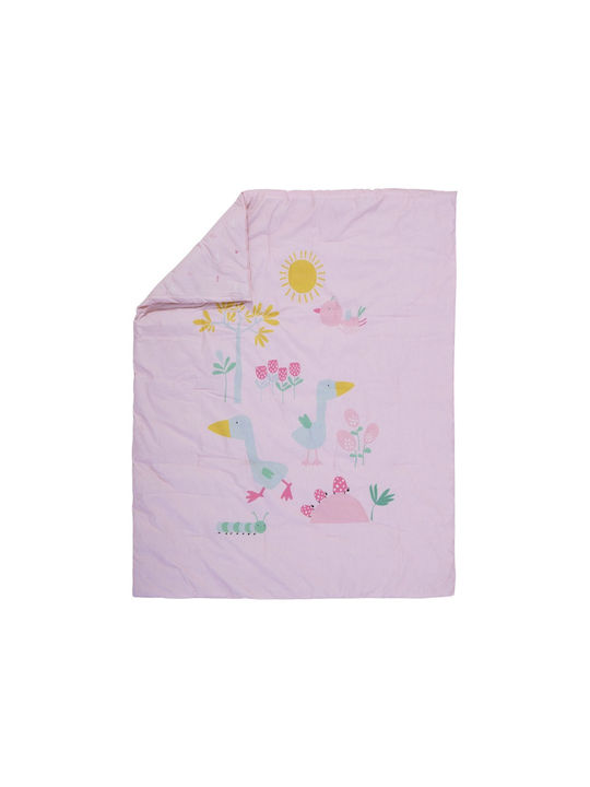 Nef-Nef Homeware Spring Happiness Baby Quilt Cotton Spring Happiness Pink 110x140cm