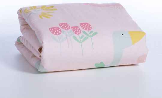 Nef-Nef Homeware Spring Happiness Baby Quilt Cotton Spring Happiness Pink 110x140cm