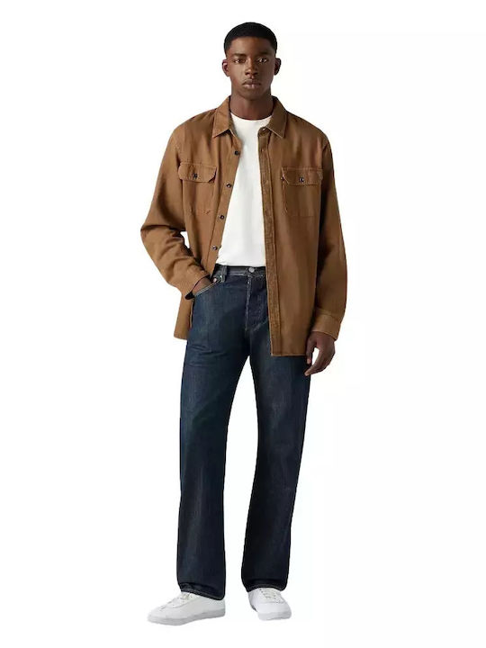 501 Men's Jeans Pants with Regular Straight Fit Blue