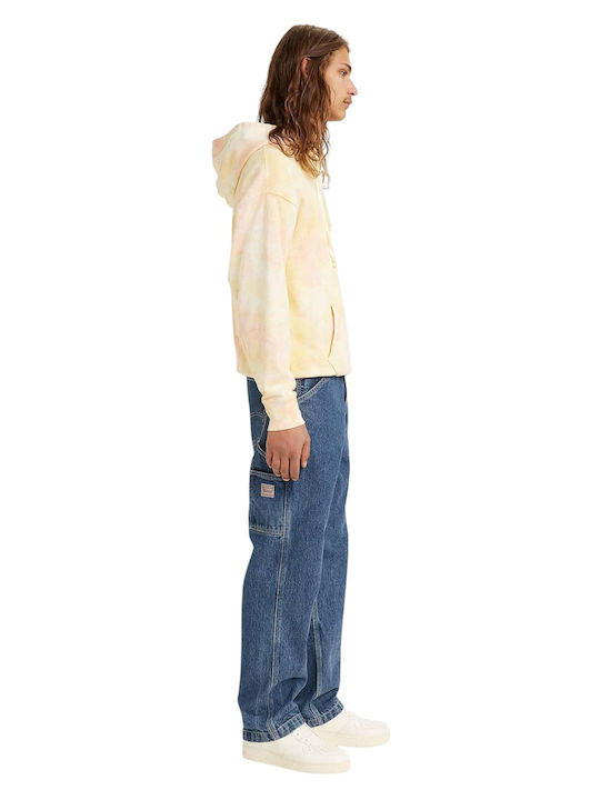 Stay Loose Carpenter Ανδρικό Παντελόνι Τζιν με Loose Baggy Εφαρμογή Μπλε