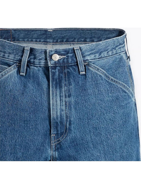 Stay Loose Carpenter Ανδρικό Παντελόνι Τζιν με Loose Baggy Εφαρμογή Μπλε