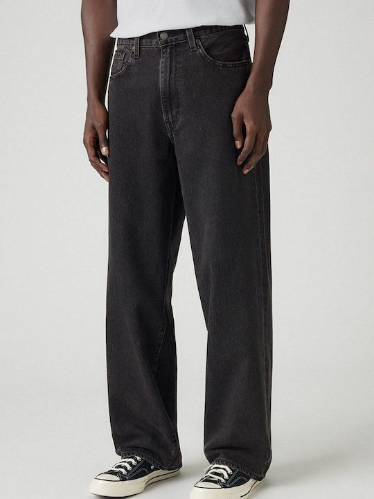 578 Ανδρικό Παντελόνι Τζιν με Loose Baggy Εφαρμογή Black