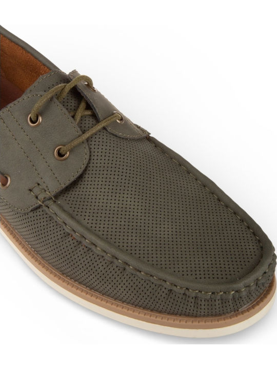 Ανδρικά Boat Shoes σε Πράσινο Χρώμα