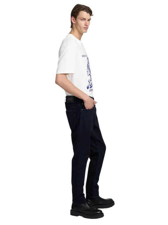Anbass Men's Jeans Pants with Regular Fit Dark Blue