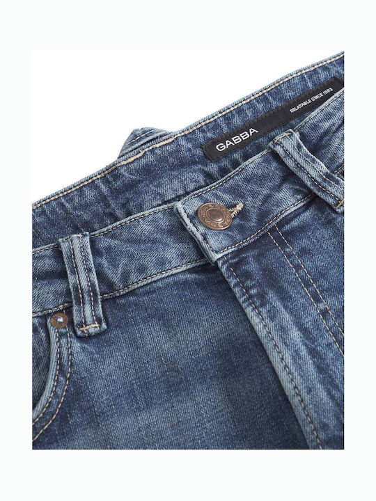 Men's Jeans Pants with Loose Tapered Fit Blue