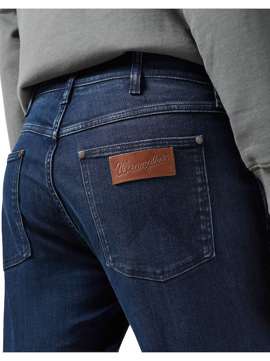Greensboro Men's Elastic Jeans Pants with Regular Straight Fit Dark Blue