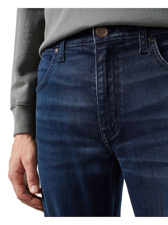 Greensboro Men's Elastic Jeans Pants with Regular Straight Fit Dark Blue
