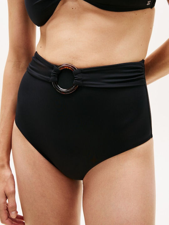 Set Bikini Ψηλόμεσο Μαύρο