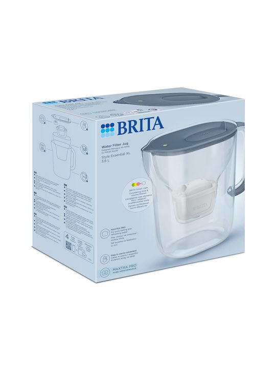 Brita Style Essential Xl Blue + Mx Pro Pure Serving Jug Plastic with Filter 2300ml