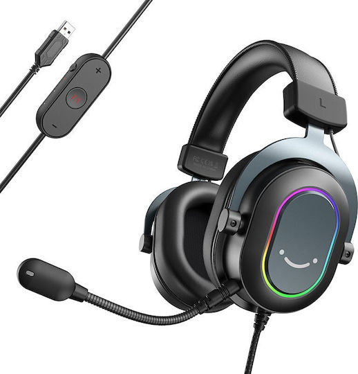 Fifine H6B Over Ear Gaming Headset with USB Connectivity