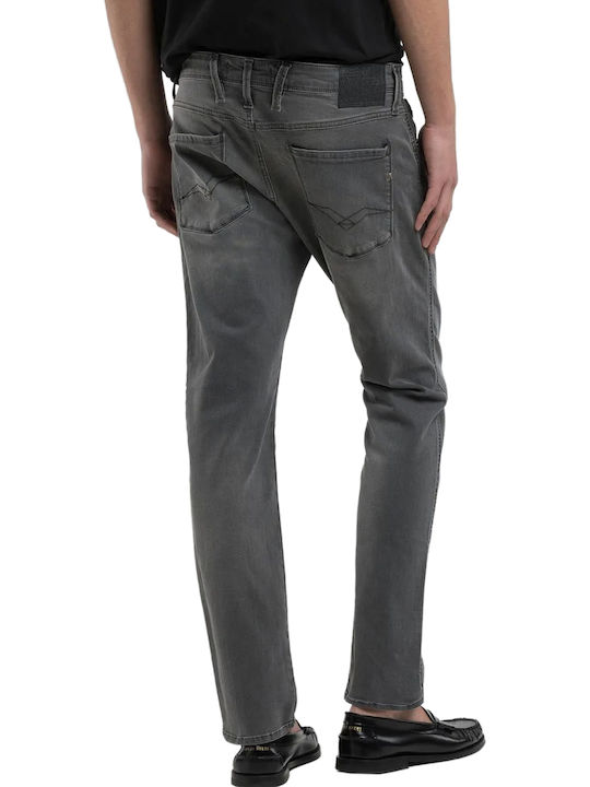 Replay Anbass Ανδρικό Παντελόνι Τζιν Ελαστικό Skinny Fit Γκρι