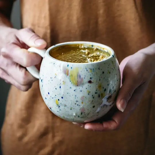 Egg Back Home Ceramic White Coffee Cup 500ml