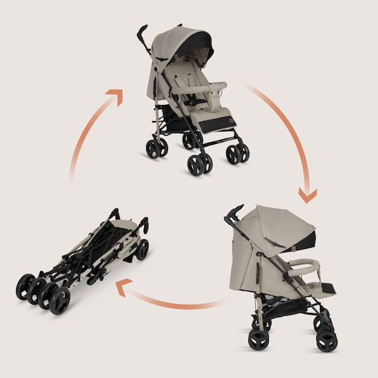 Lionelo Irma Umbrella Stroller Suitable for Newborn Beige Sand
