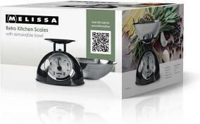 Melissa Analog Kitchen Scale with Bucket up to 5kg Black