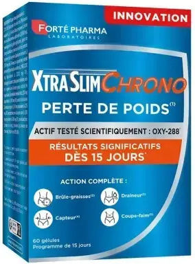 Forte Pharma Xtraslim Chrono Συμπλήρωμα για Αδυνάτισμα 60 ταμπλέτες 60 κάψουλες