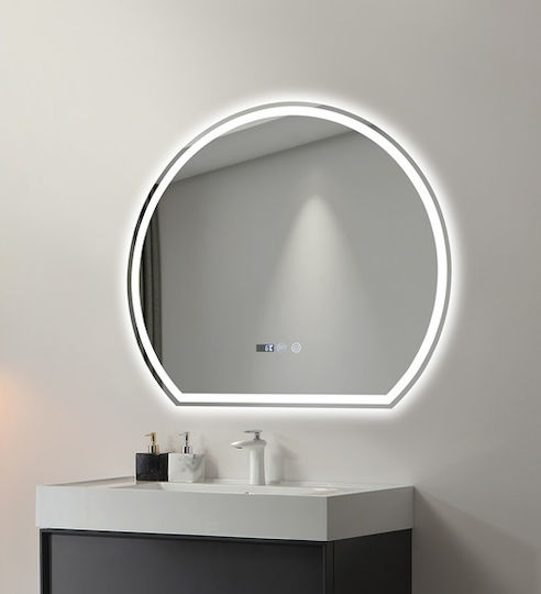 Bathroom Mirror Led Touch Mirrorlux Electra S-4977 Round 700x800mm