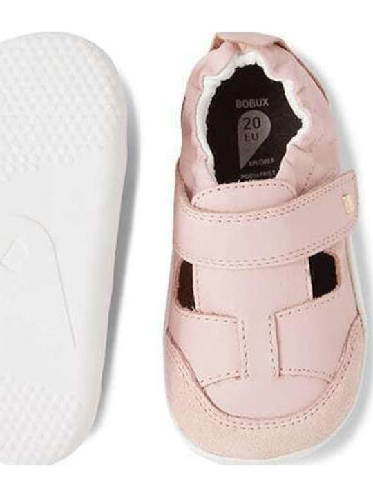 Kids Pumps & Ballerinas With Hoop & Loop Closure Pink Step