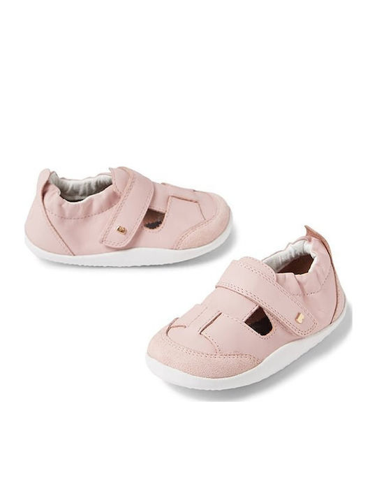 Kids Pumps & Ballerinas With Hoop & Loop Closure Pink Step