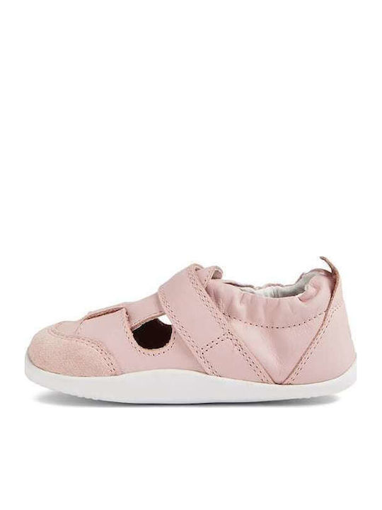 Kids Pumps & Ballerinas With Hoop & Loop Closure Pink Step