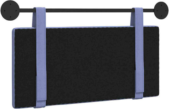 vidaXL Fabric Bed Headboard Cushion Blue 100x55cm