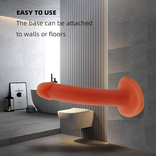 Ρεαλιστικό Dildo με Βεντούζα Καφέ 23cm